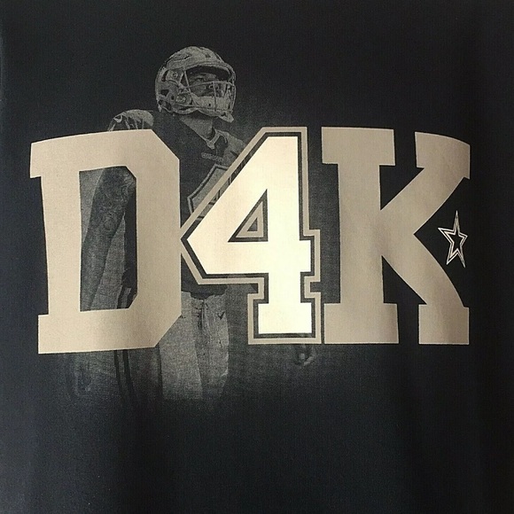 ALSTYLE CLASSIC Dak Prescott "D4K" Tee Shirt M - Picture 2 of 2